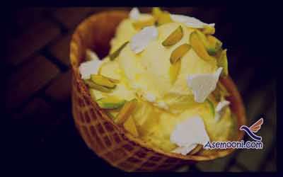 بستنی سنتی , طرز تهیه بستنی سنتی در منزل , بستنی سنتی زعفرانی ,بستنی سنتی بدون ثعلب