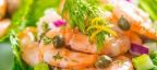 طرز تهیه و روش آماده کردن سالاد میگو بسیار مقوی و خوشمزه