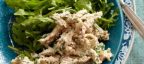 آموزش و طرز تهیه سالاد مرغ با بادام زمینی و جعفری بسیار آسان در منزل