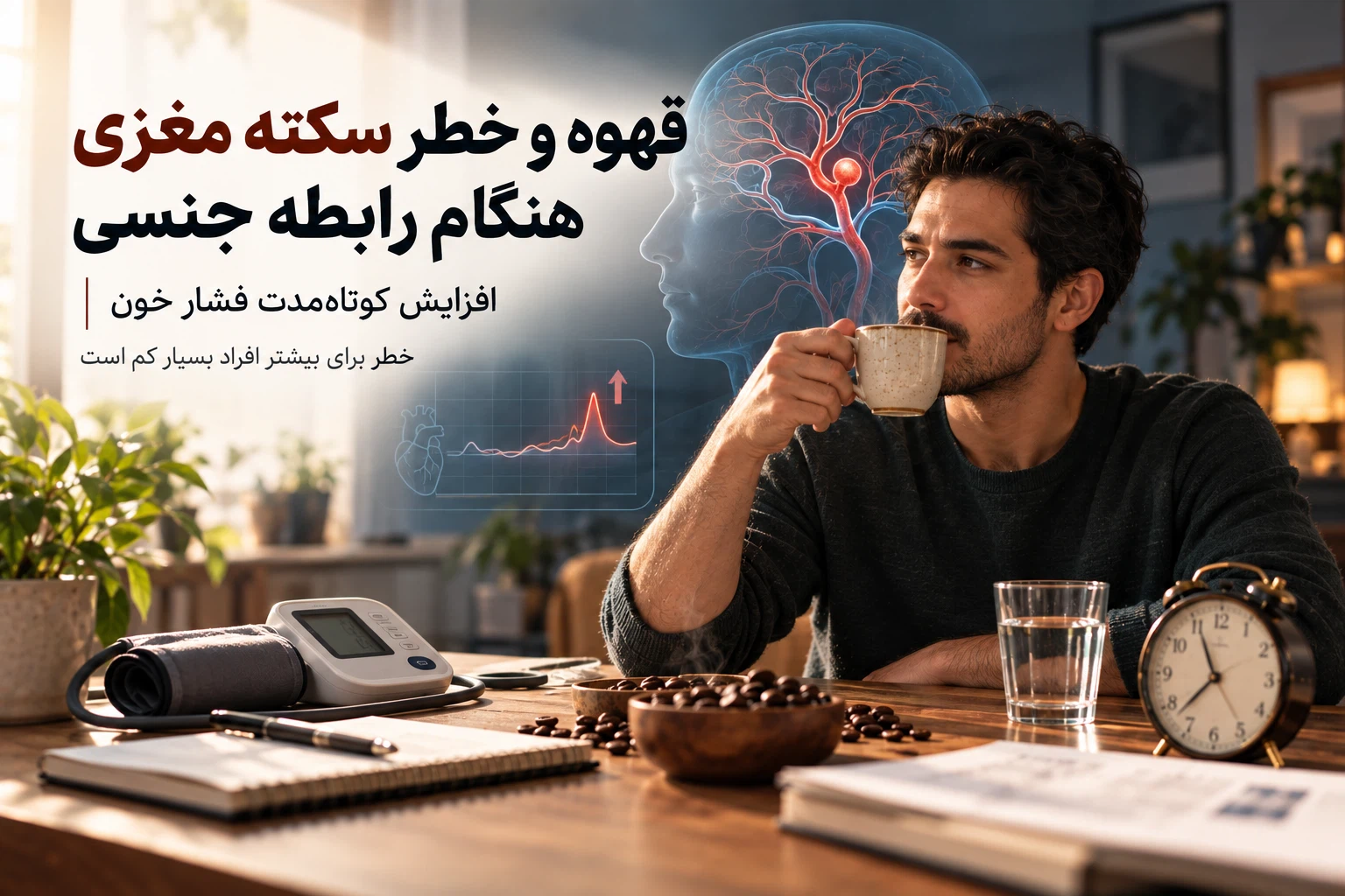 قهوه و خطر سکته مغزی هنگام رابطه جنسی